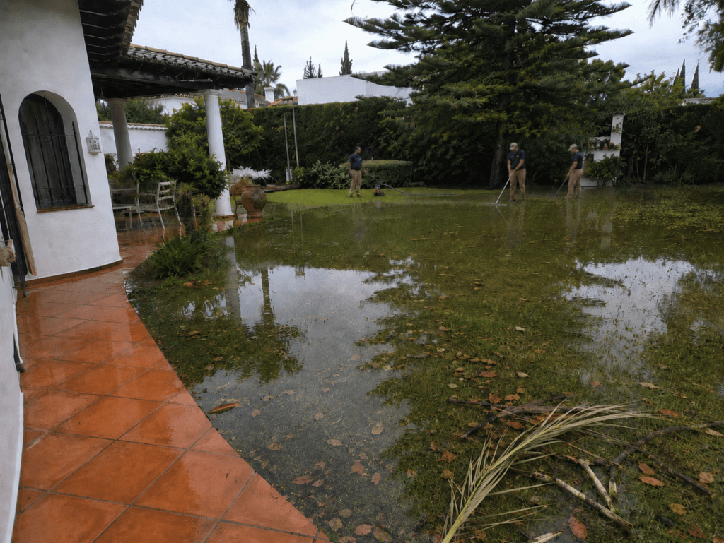 flooding managed by anchor property care in marbella