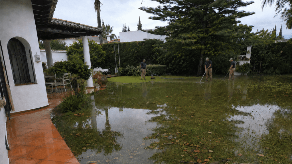 flooding managed by anchor property care in marbella